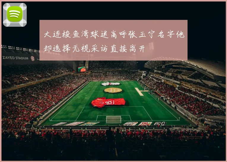 大连梭鱼湾球迷高呼张玉宁名字他却选择无视采访直接离开